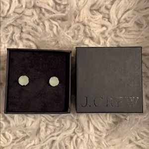 Pastel aquamarine stud earrings